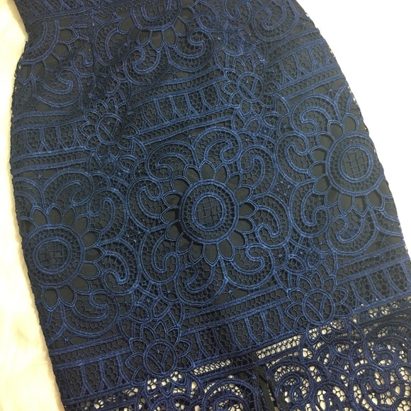 NICHOLAS Blue Strapless Dress. C - Picture 5 of 7